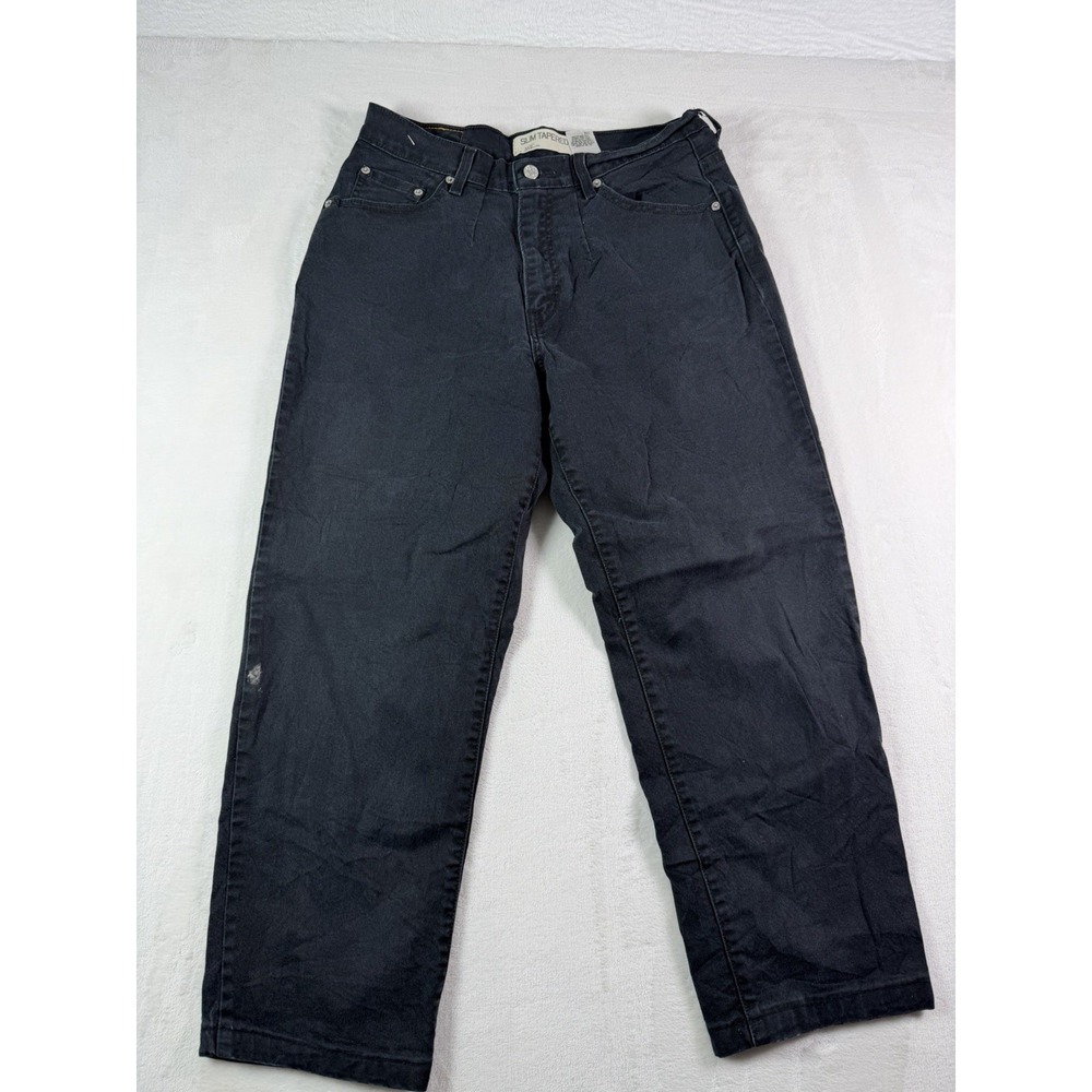 Vintage Levis 512 Women's Slim Fit Tapered Leg Jeans Size 14M Black
